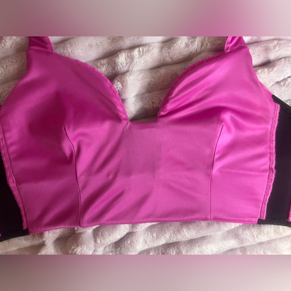 π Express y2k Era Hot Pink Ribbed Crop Top β Size Small - Barbiecore Summer - Picture 9 of 11